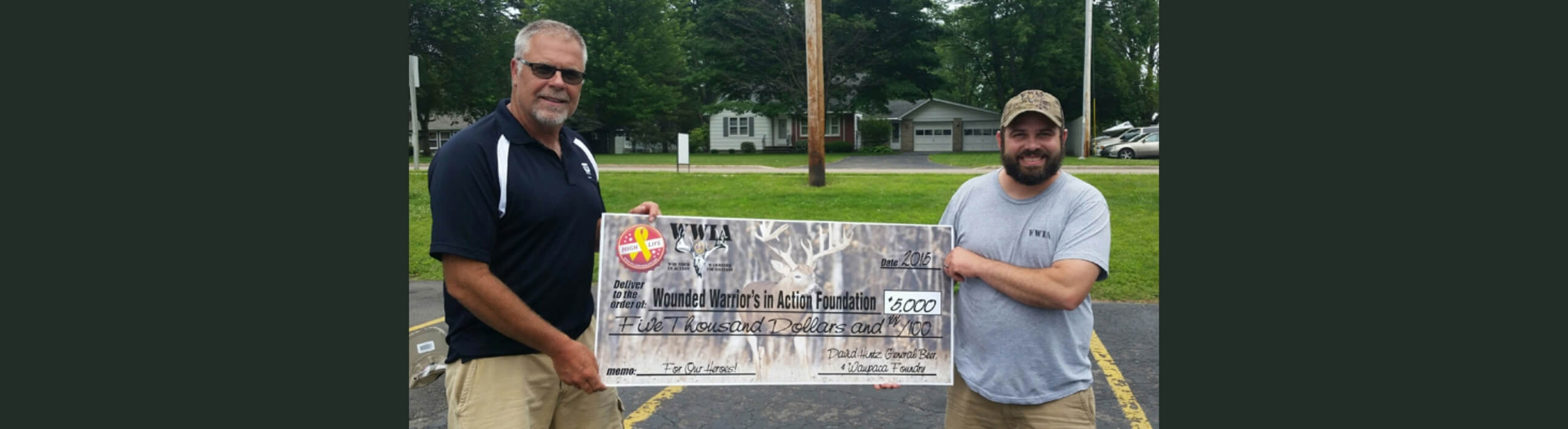 Waupaca Foundry team with the Green Sustainability award