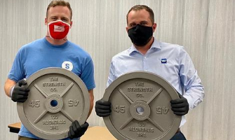 This Marine is manufacturing weights in the U.S.A.